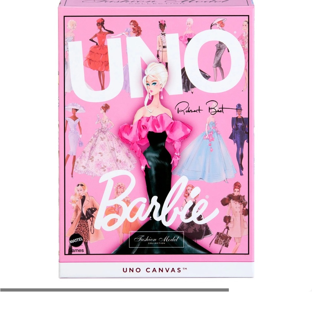NWT - Barbie UNO Canvas Game; rare and collectible